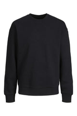 Jack & Jones Plus Bradley Erkek Büyük Beden Sweatshirt 12250594 - Siyah