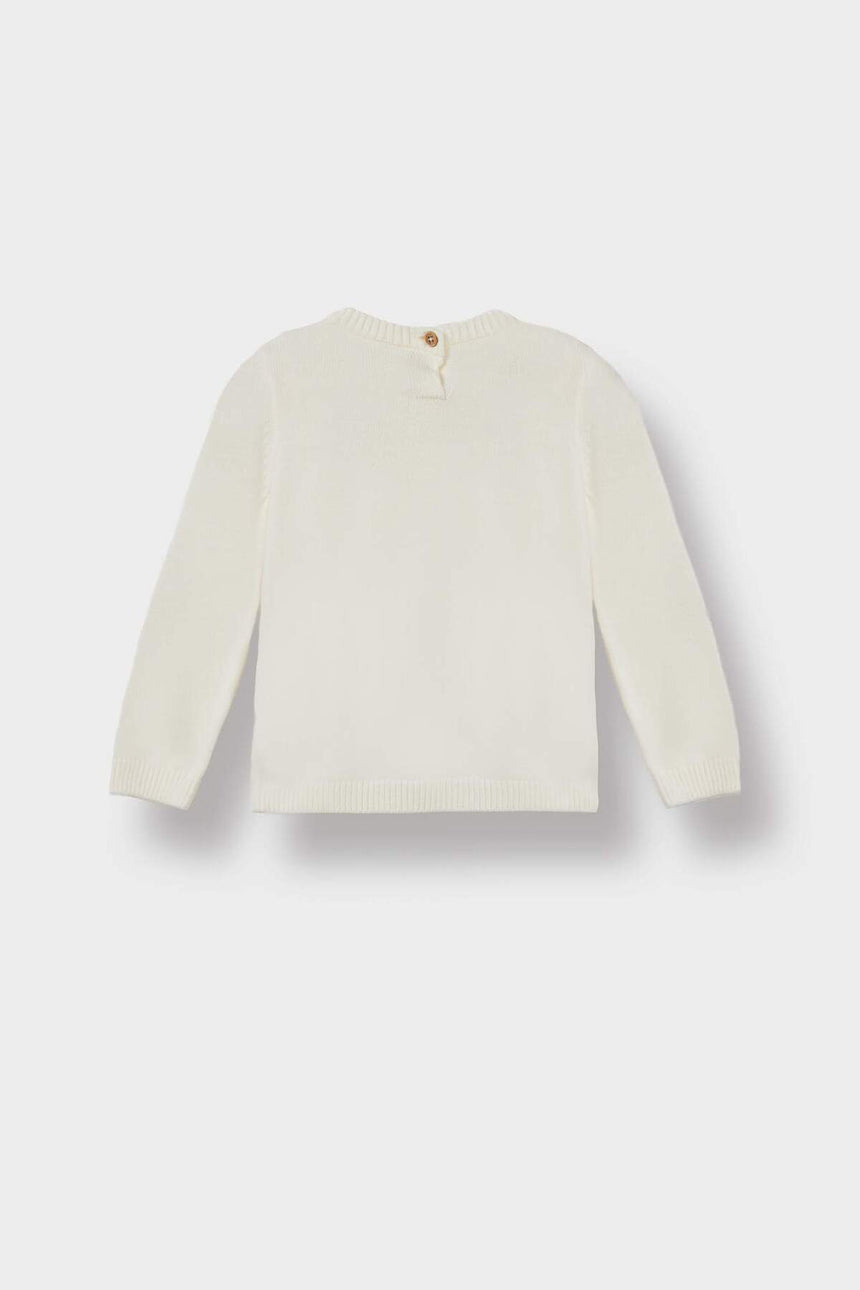 Defacto Çocuk Pullover X8187A2 - Ekru