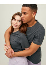 Jack & Jones Organic Basic Erkek T-Shirt 12156101 - Gri
