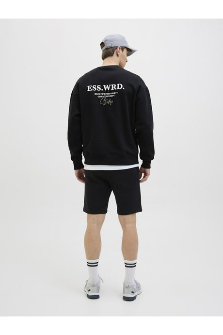 JACK&JONES JPSTGORDON ARCHIVE SWEAT SHORTS MID SN 12288638 - Siyah