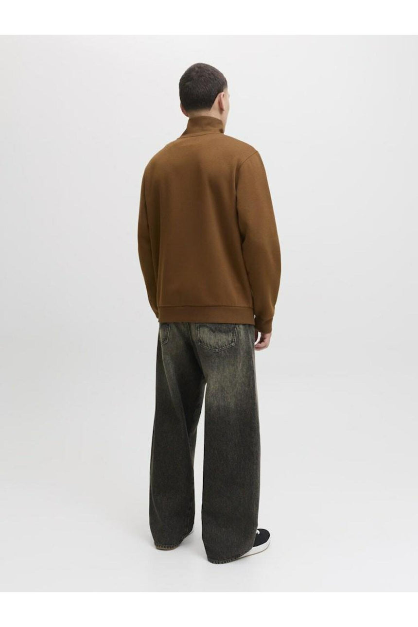 JACK&JONES SWEAT 12250747 - Kahverengi/ Turuncu