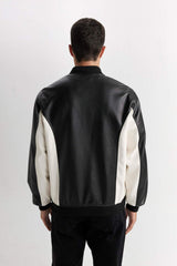 Defacto Erkek Pu Mont D6242Ax - Siyah