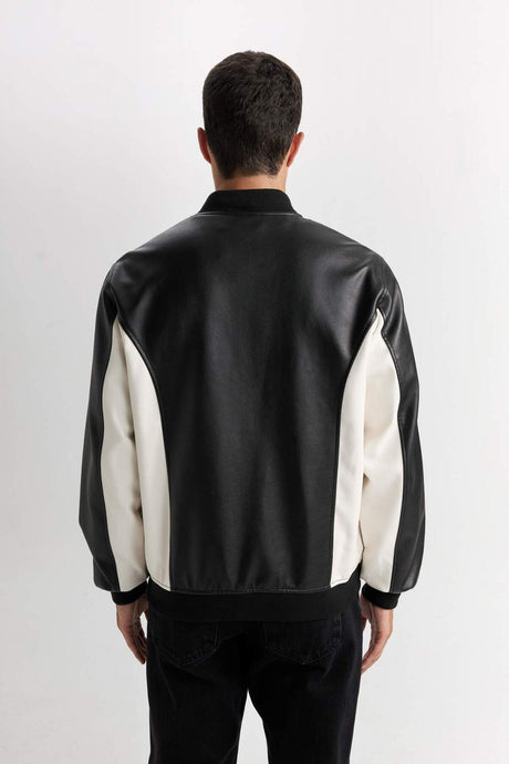 Defacto Erkek Pu Mont D6242Ax - Siyah