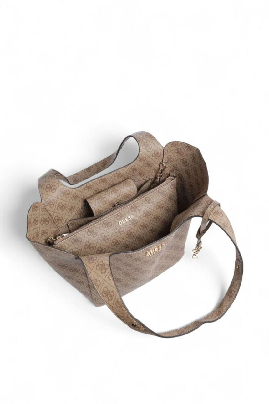 GUESS KADIN CALISTA 2 IN 1 TOTE HWSG7334220 - Açık Bej/ Kahverengi