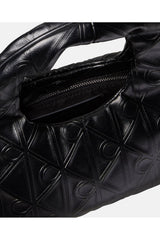 Calvin Klein Kadın EMBLEM AOP PUFFER BAG WITH STRAP LV04F3200G001 - Siyah