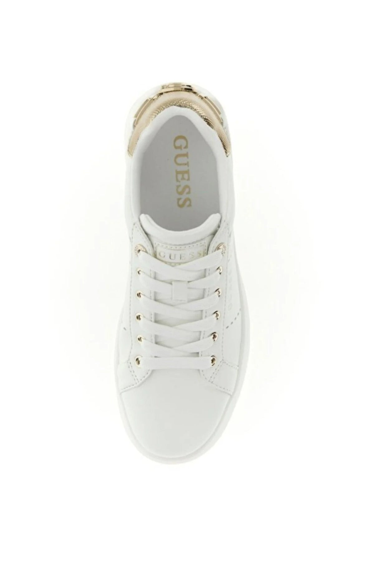 Guess Wesli Kadın Sneaker FLPWESELE12 - Beyaz/Altın Rengi