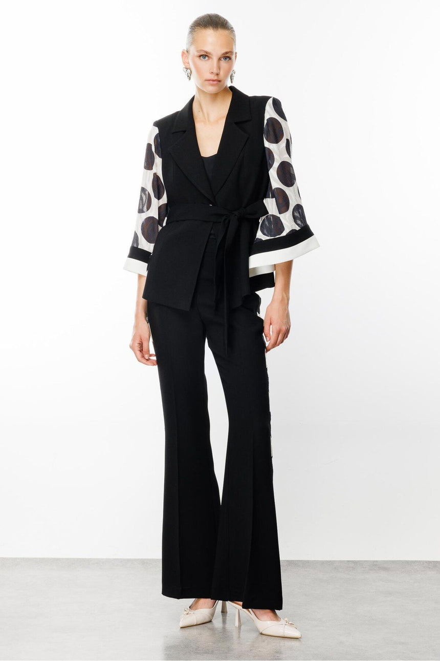 Moda İlgi ILG241CKT07596 Kadın Blazer Ceket - Siyah