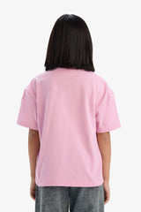 Defacto Çocuk Short Sleeve T-Shirt D9099A8 - Pembe