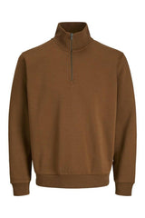 JACK&JONES SWEAT 12250747 - Kahverengi/ Turuncu