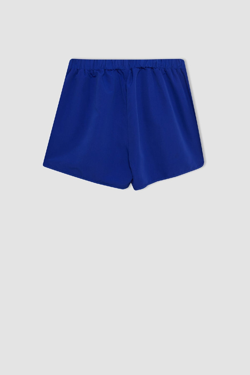 DEFACTO KADIN T5639AZTRK WOVEN SWIMMING SHORT - Parlak Mavi