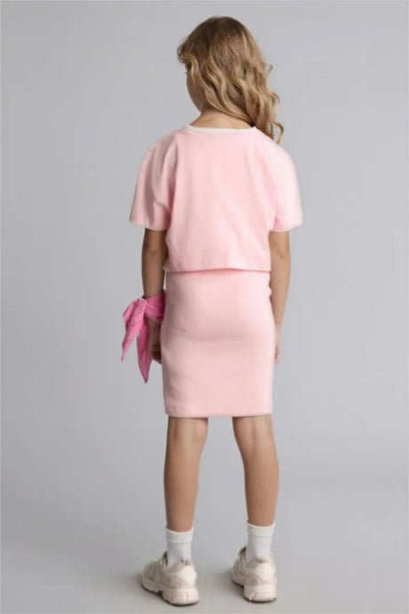 Defacto Çocuk Knitted Dress D2339A8 - Pembe