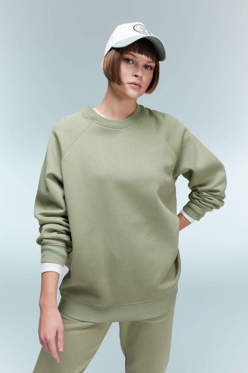 Defacto Kadın Sweat Shirt V2697AZ - Açık Haki Yeşili