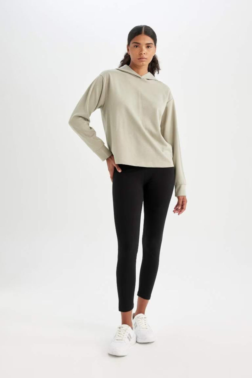 Defacto Kadın Leggings Z6327AZ - Siyah