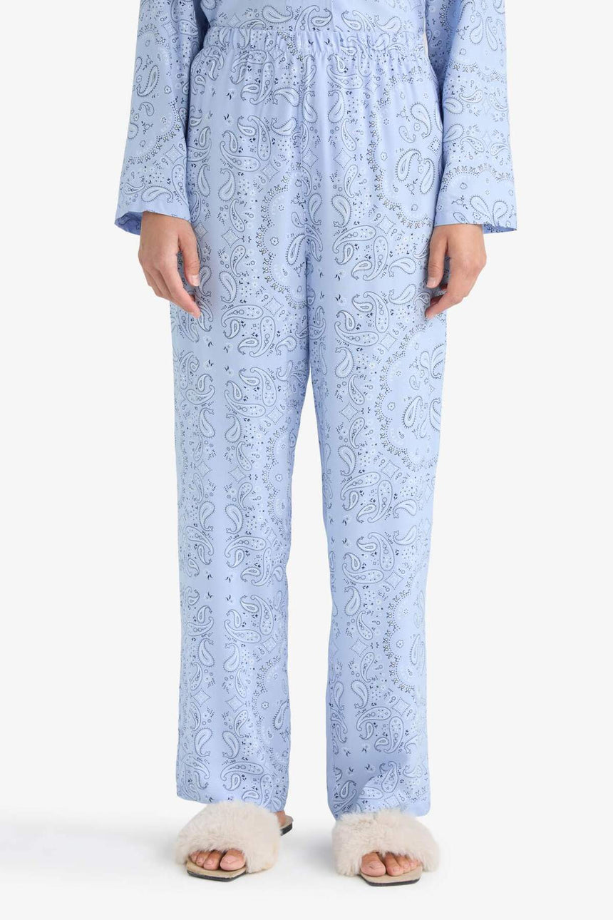 DeFacto F9824AX Kadın Pijama Takımı - Açık Mavi