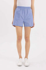 Defacto Kadın Short C9303Ax - Mavi