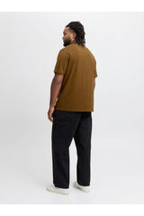 JACK&JONES JJEBRADLEY TEE SS NOOS PLS 12250623 - Kahverengi/ Turuncu