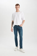 Defacto Erkek Denim Trousers B0398Ax - Koyu Yeşil