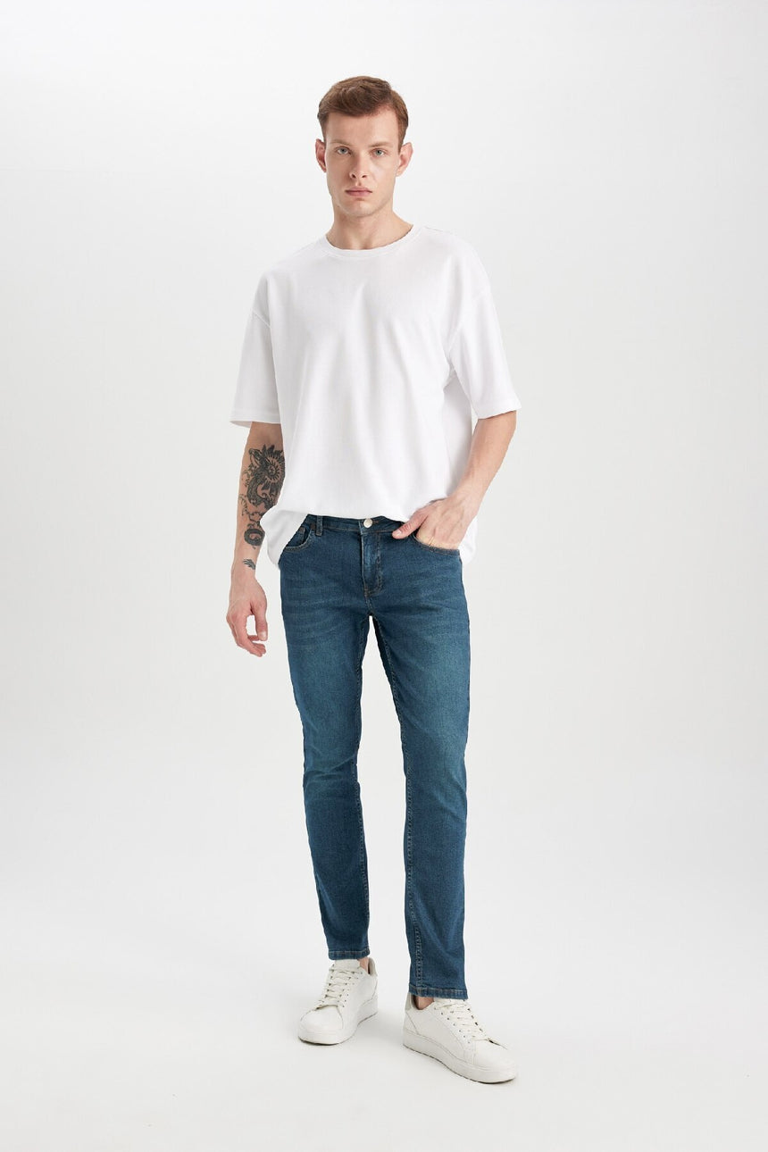 Defacto Erkek Denim Trousers B0398Ax - Koyu Yeşil