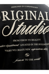 JACK&JONES JORNORREBRO TYPO TEE SS CN SN PLS 12288197 - Siyah