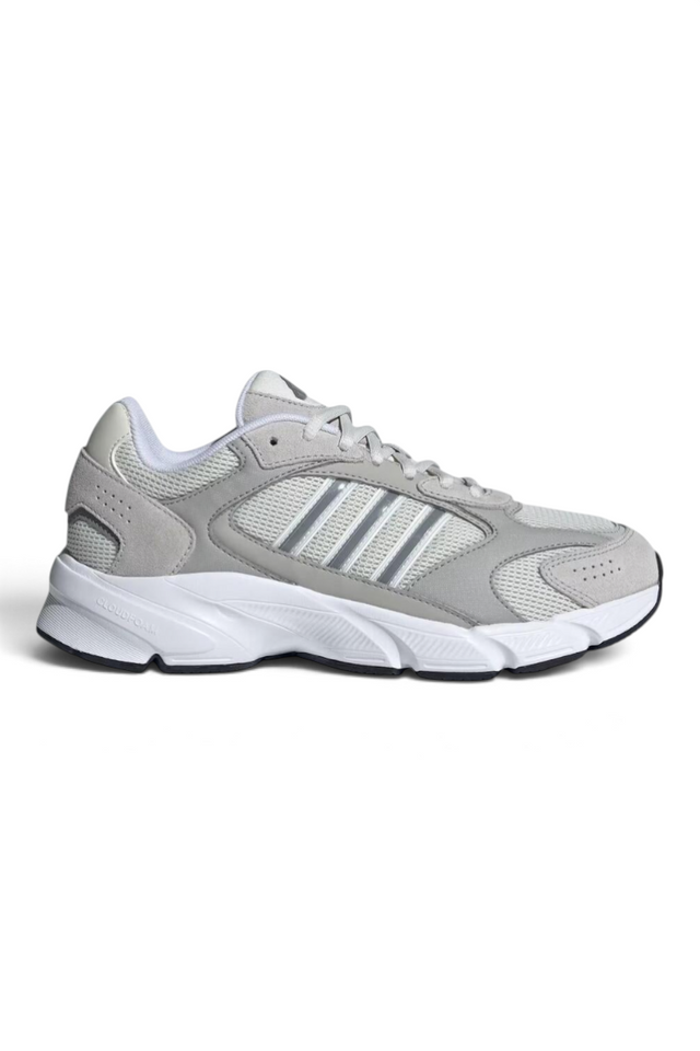 Sporline adidas Crazychaos 2000 gri süet deri ve tekstil kadın sneaker, beyaz Cloudfoam tabanlı spor ayakkabı