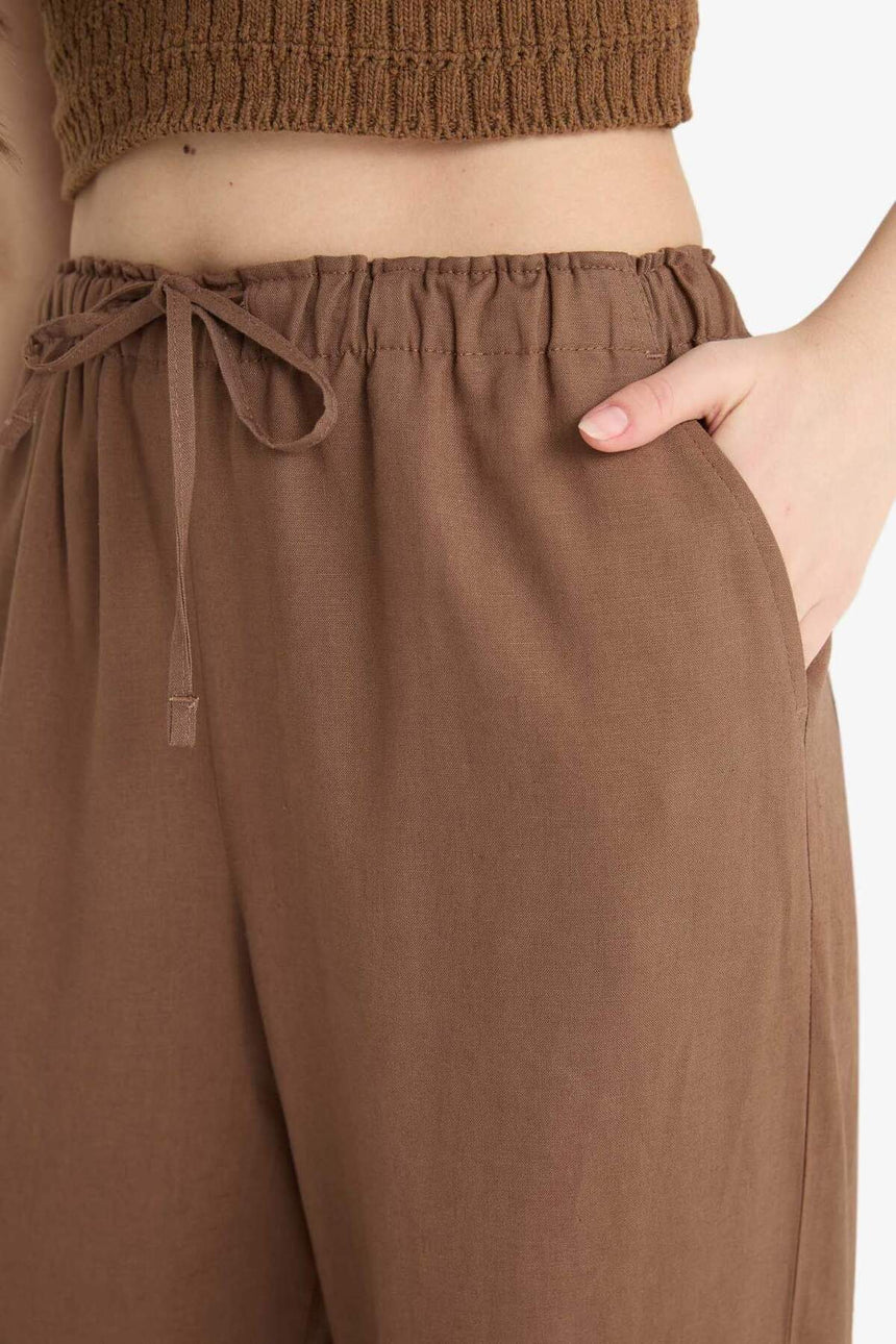 Defacto Kadın Trousers E1981AX - Kahverengi
