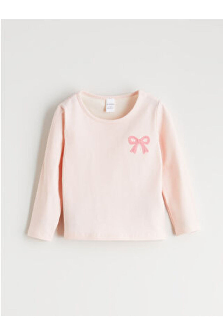 LC Waikiki Çocuk Uzun Kollu Sweatshirt W5MM55B1 - Pembe