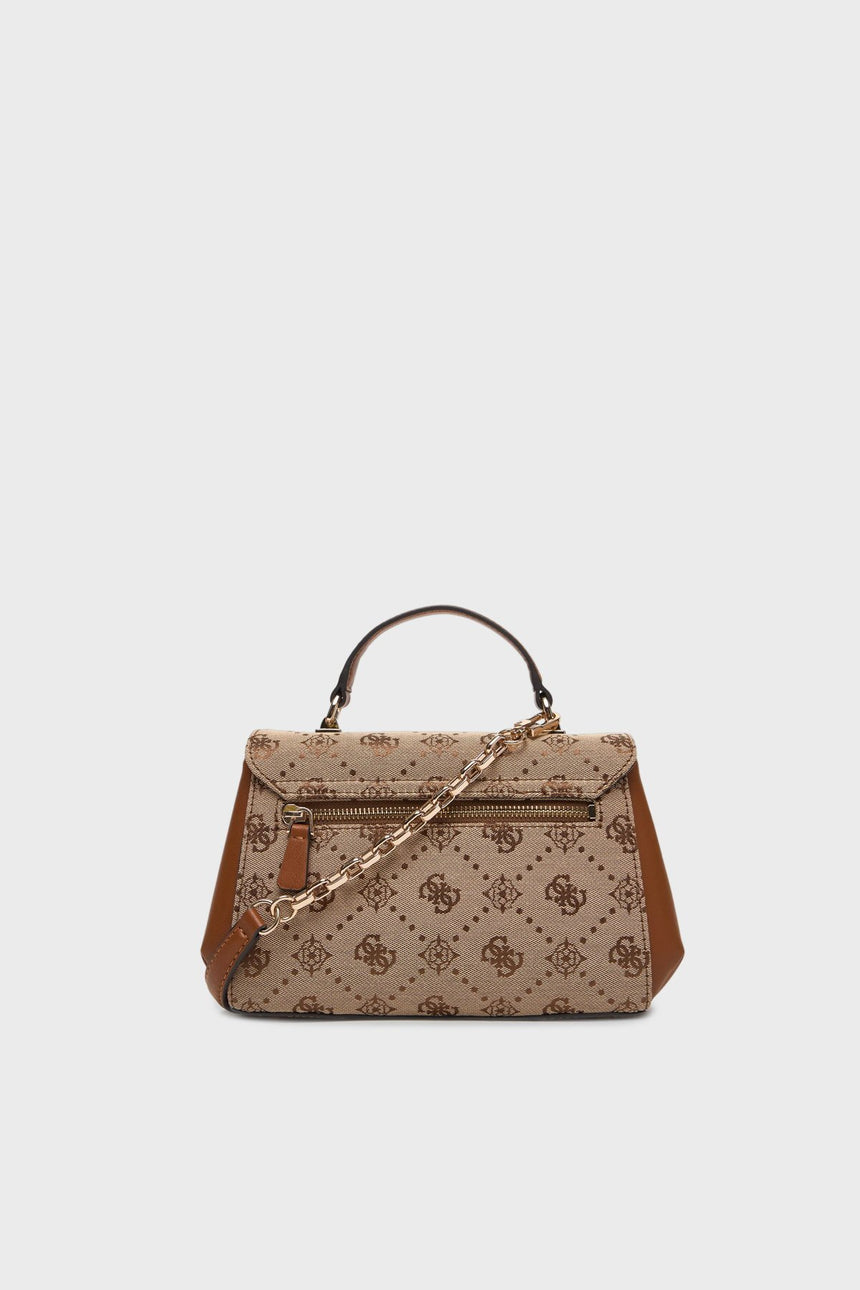 Guess Melinda Logo Kadın El Çantası HWJP9902200 - Açık Bej / Kahverengi