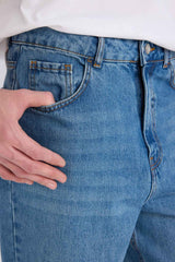 Defacto Erkek Denim Trousers B5783Ax - Mavi