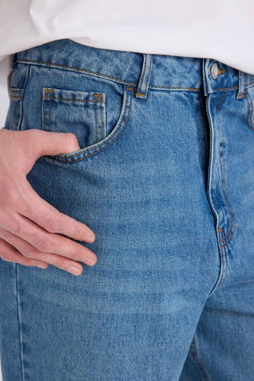 Defacto Erkek Denim Trousers B5783Ax - Mavi