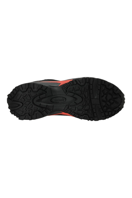 Sporline Lumberjack siyah tekstil kadın outdoor ayakkabı, tırtıklı dayanıklı taban yapısı ile alt görünüm