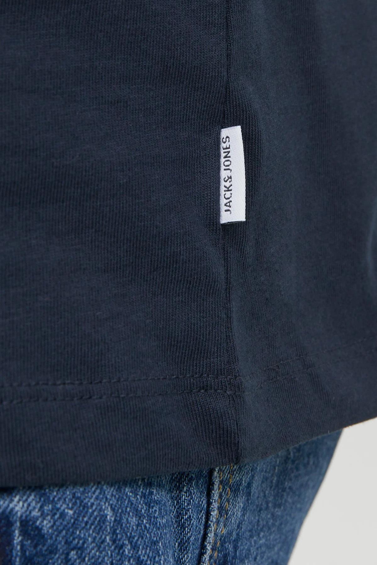 Jack & Jones Organic Basic Erkek T-Shirt 12156101 - Koyu Lacivert