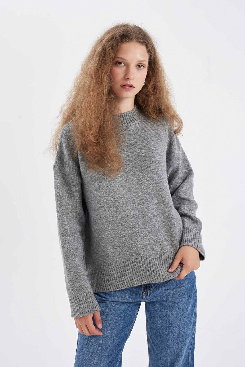 Defacto Kadin Pullover R6044Az - Gri