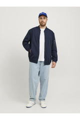 Jack & Jones Rush Erkek Büyük Beden Bomber Mont 12173990 - Koyu Lacivert