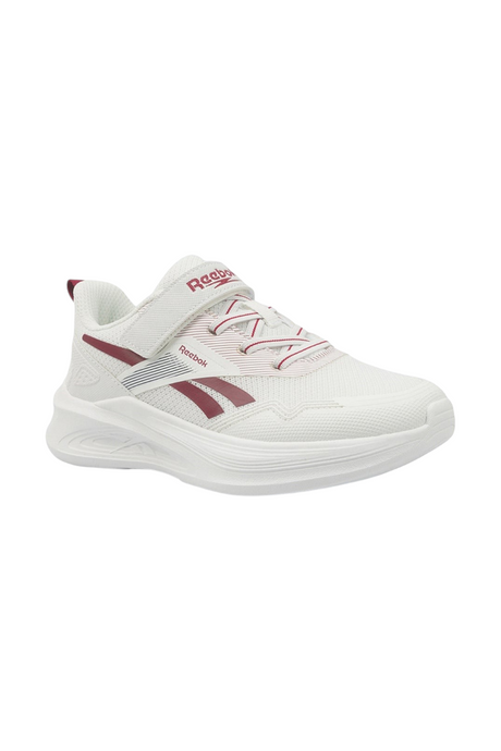 Sporline Reebok Anes Run KDS I beyaz çocuk spor ayakkabısı, tekstil ve PU malzemeden üretilmiş cırt cırtlı sneaker.