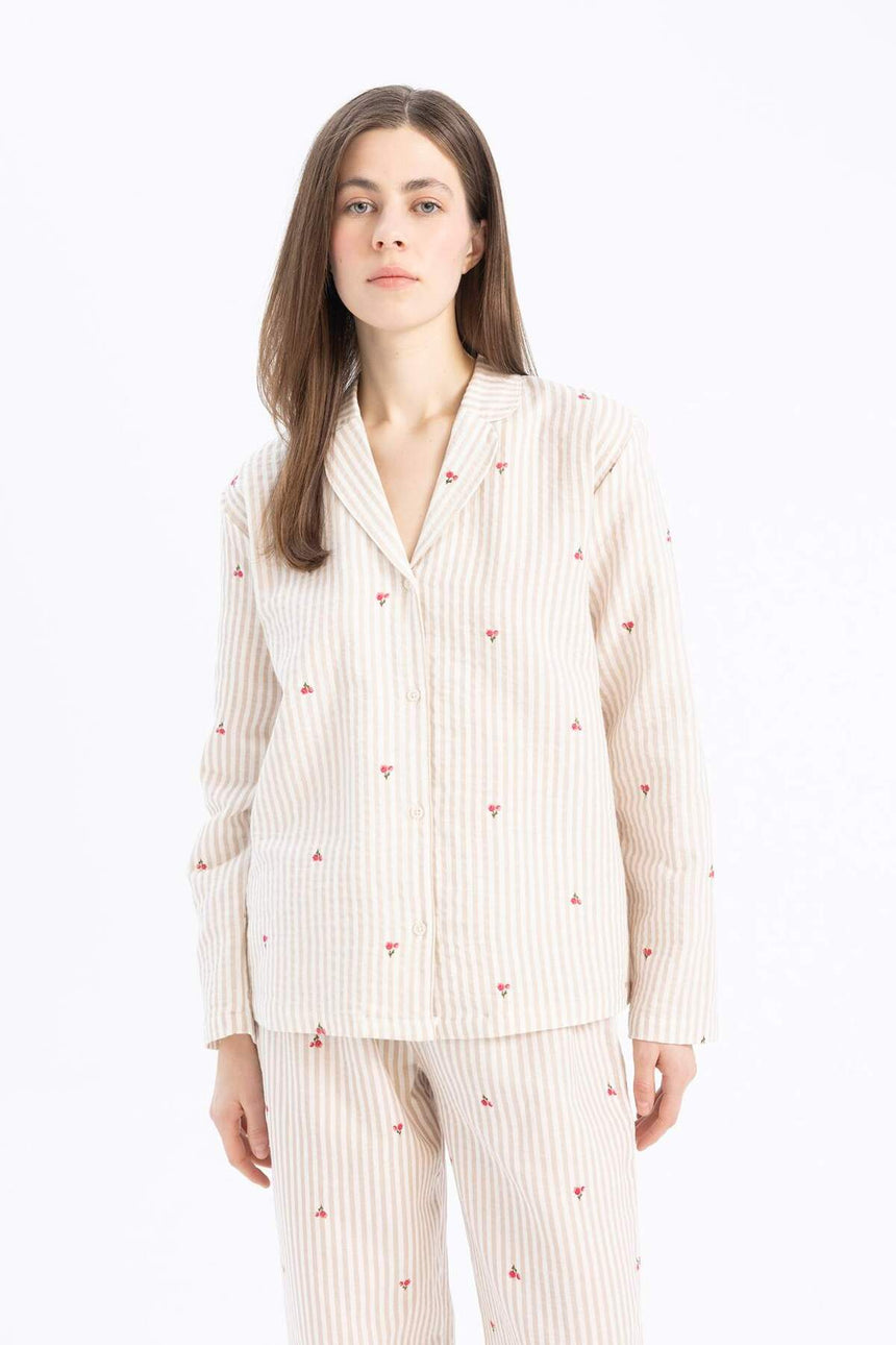 Defacto Kadın Woven Tops E3111Ax - Ekru