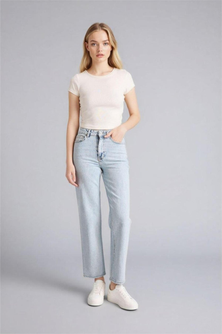 Defacto Kadın Denim F2150AX - Açık Mavi