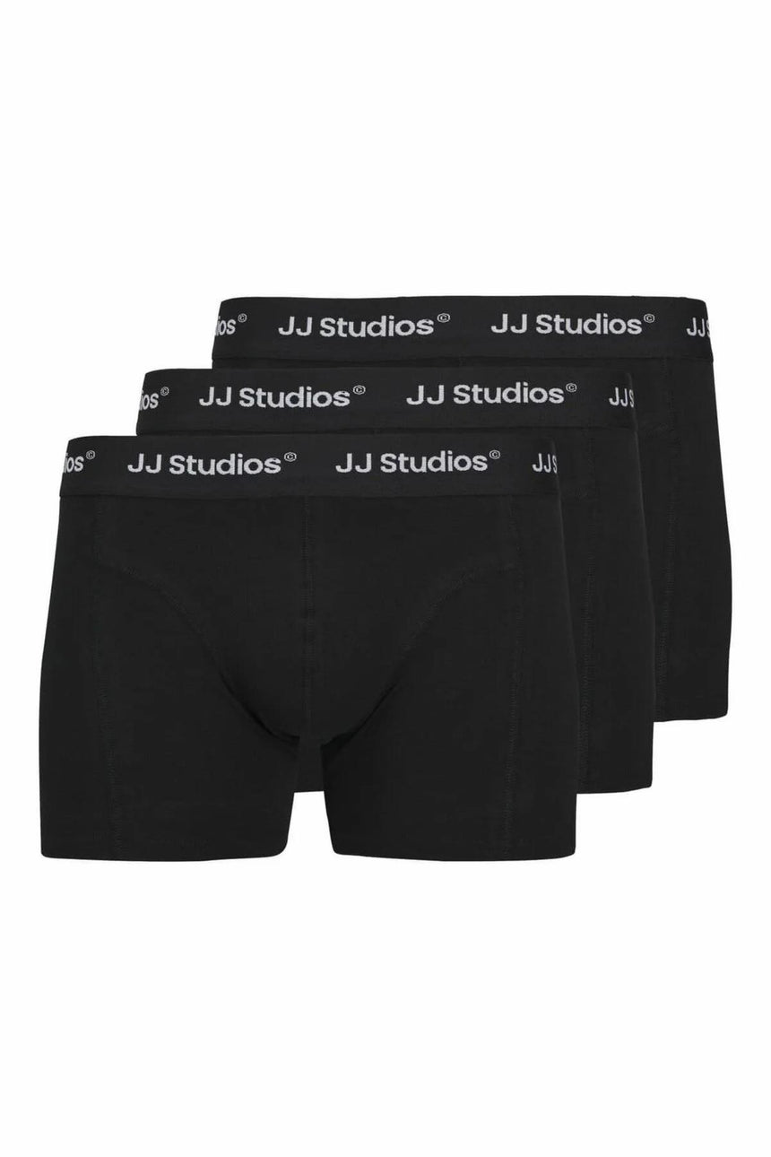 JACK&JONES JACSOHO SOLID TRUNKS 3 PACK NOOS 12280164 - Siyah