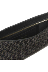 Calvin Klein Emblem AOP Small Shoulder Bag Kadın Omuz Çantası LV04F3324G - Siyah