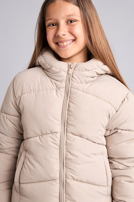 Defacto Çocuk Mont C5389A8 - Kahverengi / Kum Beji