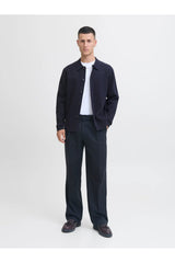 JACK&JONES JJELEGACY BLOCKING SWEAT HOOD NOOS 12271403 - Koyu Mavi