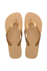 Havaianas Logo Metallic 4127244 Kadın Terlik - Altin