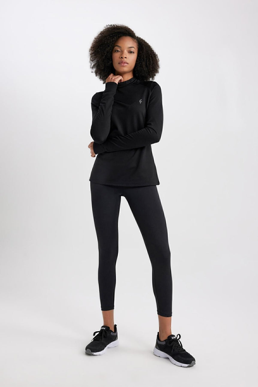 Defacto Kadın Leggings B4147AX - Siyah