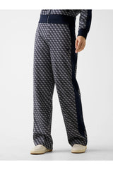 GUESS KADIN MAYA 4G WIDE LEG PAN V6RB09K2042 - Koyu Lacivert