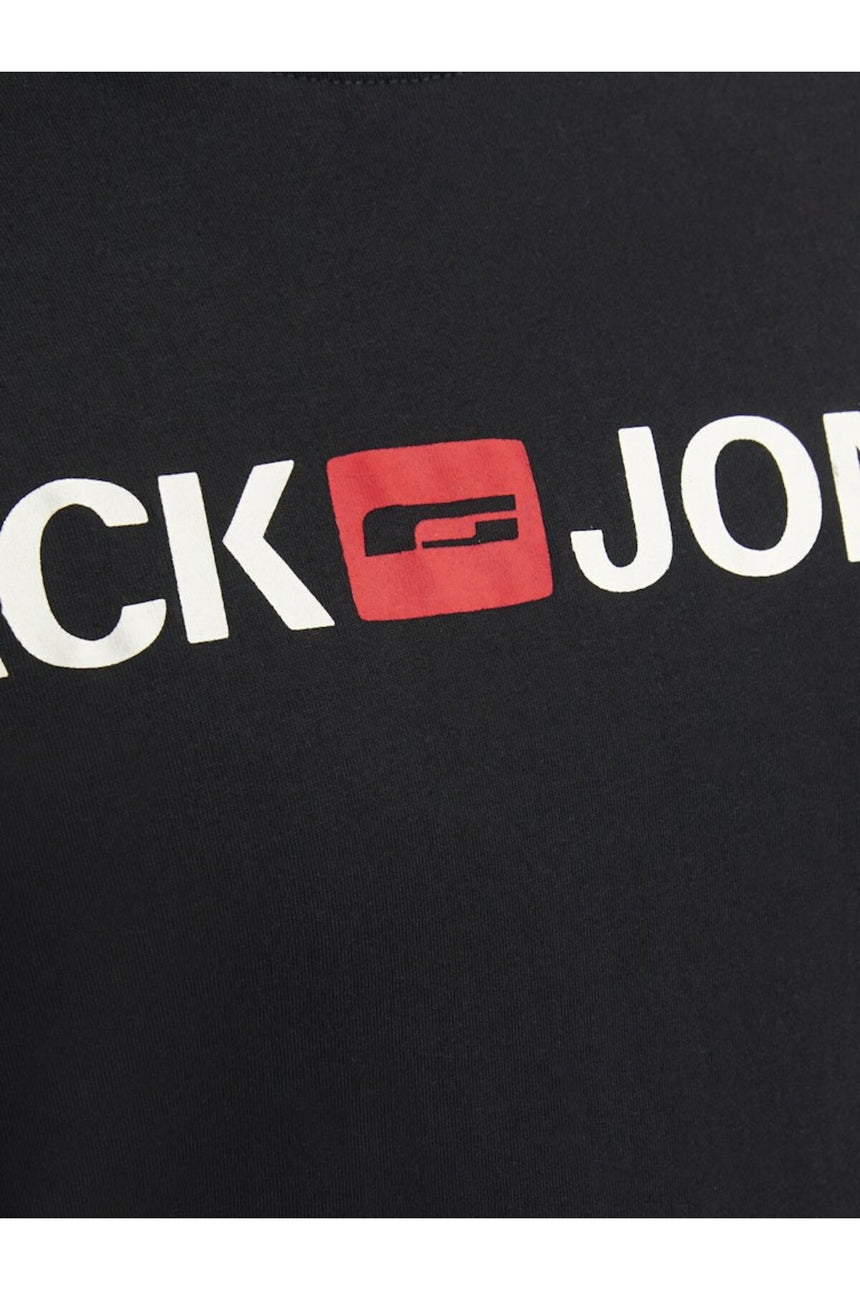 JACK&JONES JJECORP LOGO TEE SS CREW NECK NOOS PLS 12184987 - Siyah