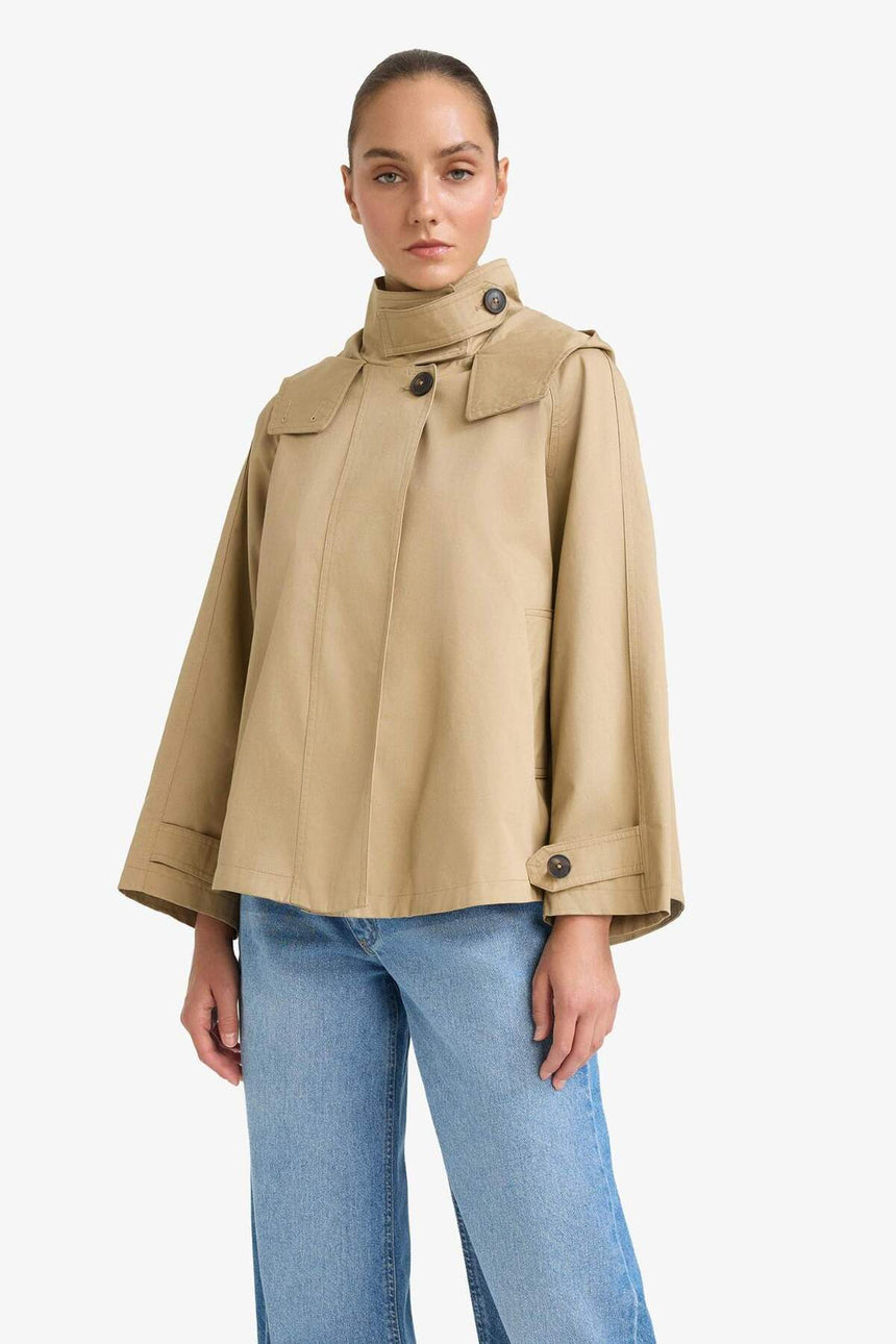 Defacto Kadın Trenchcoat E8584Ax - Açık Kahve