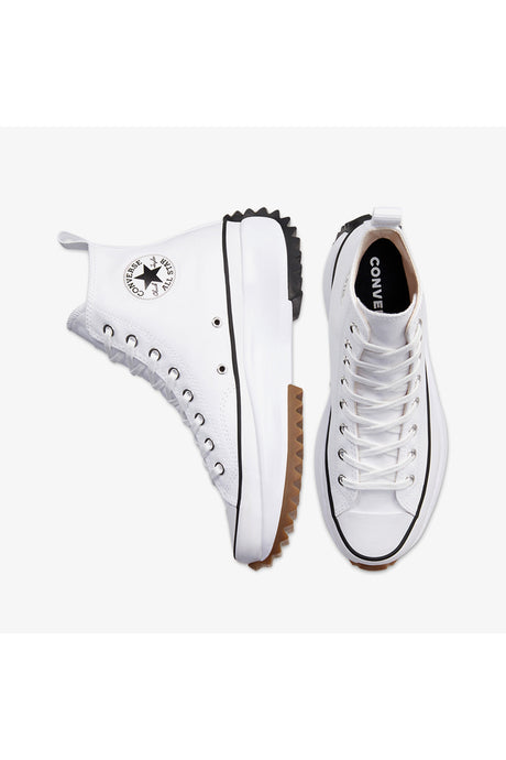 Converse Run Star Hike Canvas Platform 166799C.102 - Beyaz/ Siyah/ Kahverengi  Kauçuk