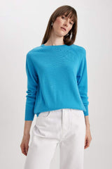 Defacto Kadın Pullover İ6913Az - Mavi