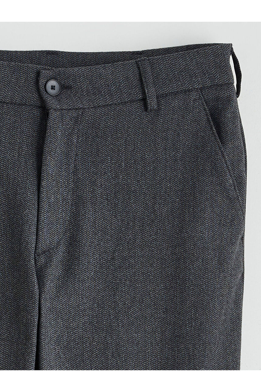 LCW ERKEK W5MT04H8 PNT,MC-HERRINGBRUSHPANT-SET - Antrasit