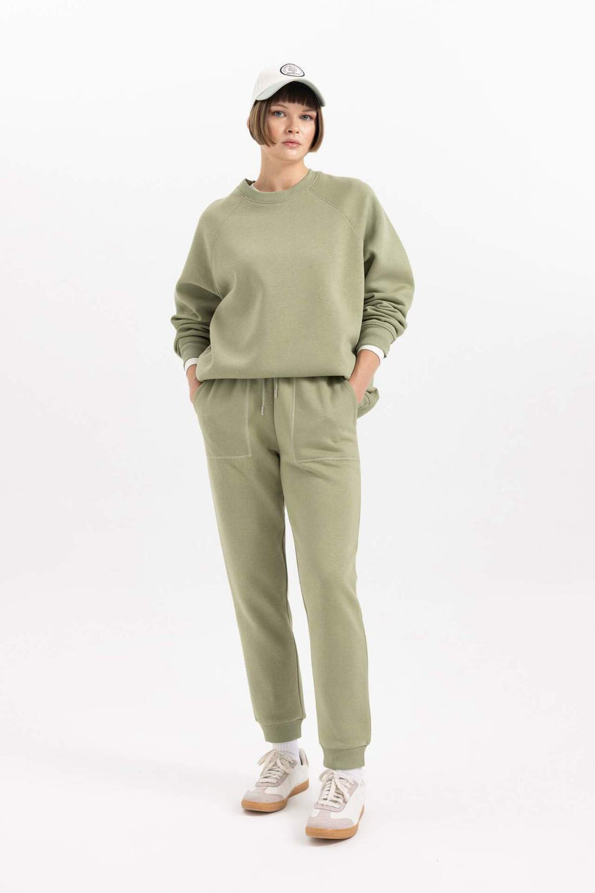 Defacto Kadın Trousers V2699AZ - Açık Haki Yeşili
