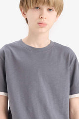 Defacto Çocuk Short Sleeve T-Shirt B5928A8 - Antrasit